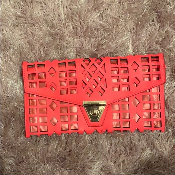 Clutch with a Pop of color - Picture 1 of 4